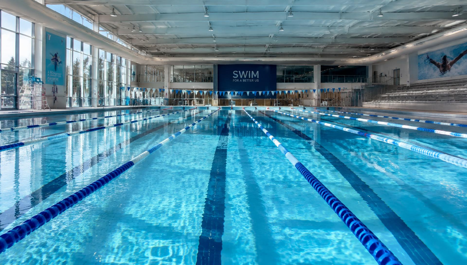 Indoor competition pool at the DBIA facility